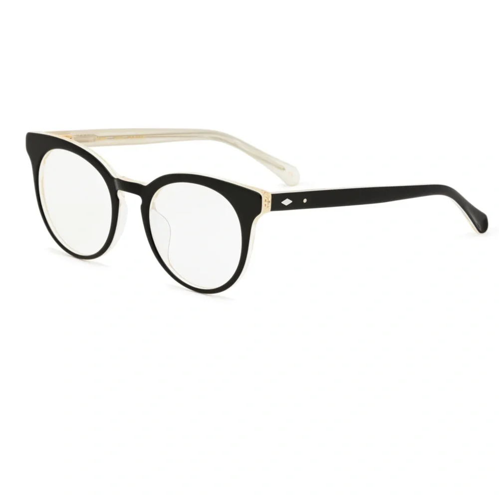 Sama JOSSE Black/White Panto Round Eyeglasses Frames